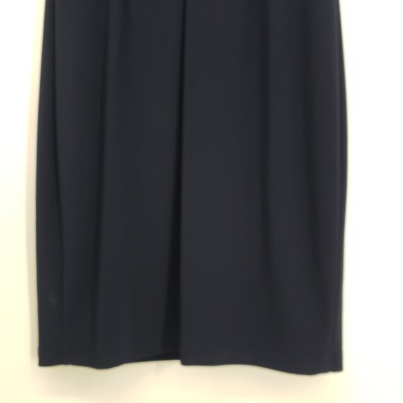 Joseph Ribkoff Embellished Sheath Cocktail Dress 10 Layered Sleeveless Navy Blue - Picture 10 of 14